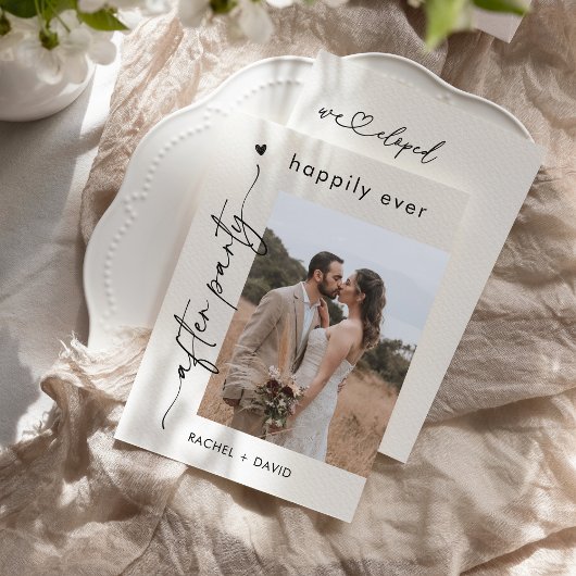 Heft Script Elopement Foto Hochzeit Ankündigung