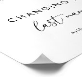 Heft Script Pop der Champagne Brautparty Signatur Poster (Ecke)