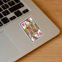 Heft Suite Colorful Queen Playing Card