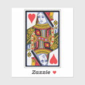 Heft Suite Colorful Queen Playing Card Aufkleber (Blatt)