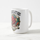 Heftig & Geboren Rebellischer Ungewöhnlicher Geist Kaffeetasse (VorderseiteRechts)