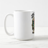 Heftig & Geboren Rebellischer Ungewöhnlicher Geist Kaffeetasse (Links)