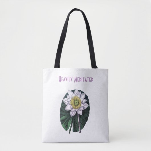 Heftig meditierte Funny Louts Yoga Tote Bag Tasche (Vorderseite)