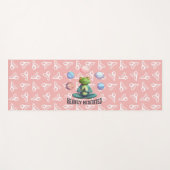 Heftig Meditierter Frog Yoga Playful Zen Yogamatte (Vorderseite (Horizontal))