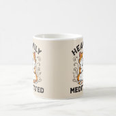 Heftig meditierter Funny Yoga Kaffeetasse (Mittel)