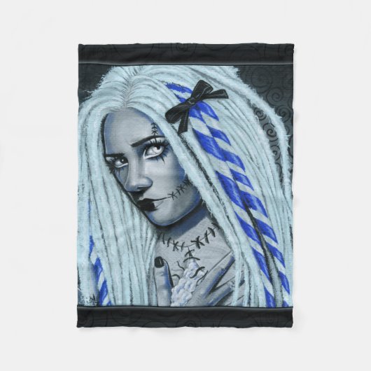 Heftige gotische Ragdoll Fantasie-Kunstdecke Fleecedecke (Vorderseite)