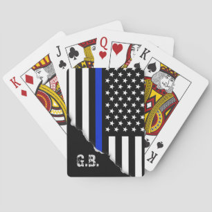 Heftige heraus dünn Flaggen-Gewohnheits-Initialen Spielkarten