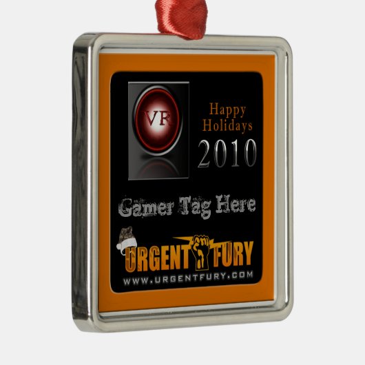 Heftige Revolutions-Weihnachtsverzierung 2010 Ornament Aus Metall (Rechts)