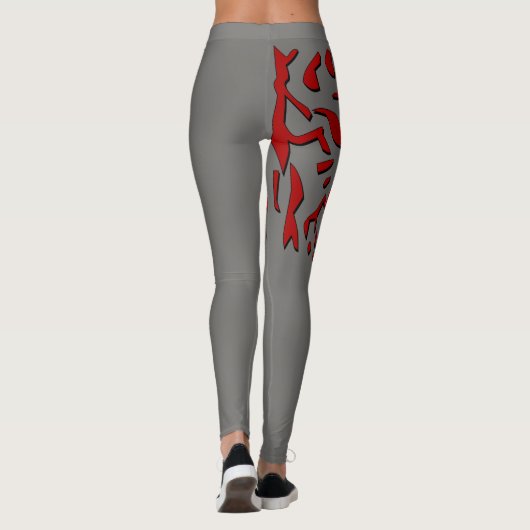 Heftige Tiger-Leggings Leggings (Rückseite)