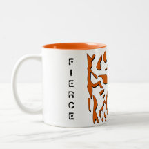 Heftige Tiger-Tasse in der Orange