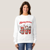 heftige Weihnachten Sweatshirt (Vorne ganz)