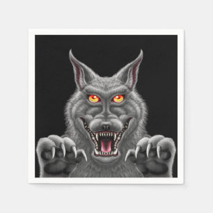 Heftige Werewolf-Papier-Party-Servietten Serviette