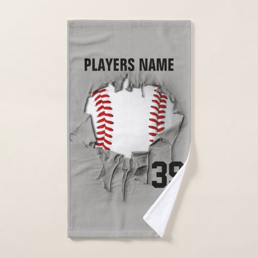 Heftiger Baseball Badhandtuch Set (Handtuch)