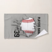Heftiger Baseball Badhandtuch Set (Handtuch)