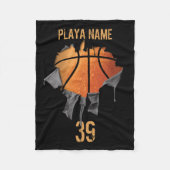 Heftiger Basketball Fleecedecke (Vorderseite)