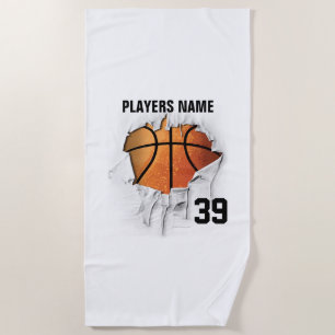Heftiger Basketball Strandtuch
