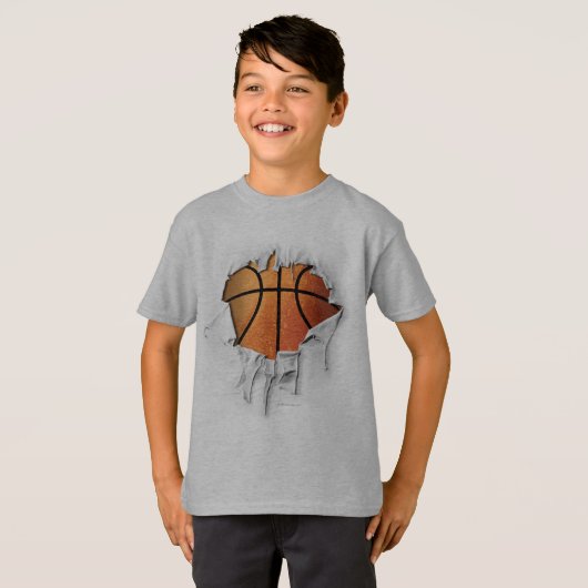 Heftiger Basketball T-Shirt (Vorne ganz)