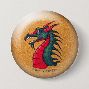 Heftiger Drache Button