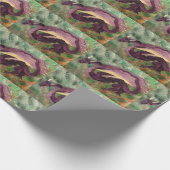 Heftiger Drache, der Ihr Geschenk schützt! Geschenkpapier (Ecke)