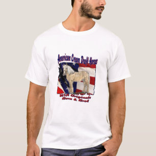 Heftiger Flaggen-Creme-T - Shirt