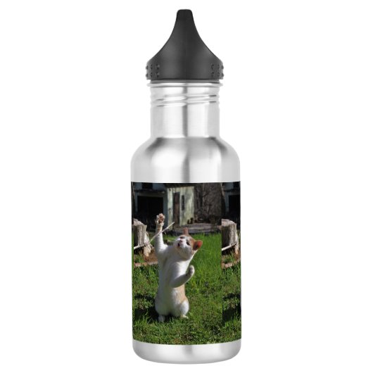 Heftiger Fleischfresser Edelstahlflasche (Links)