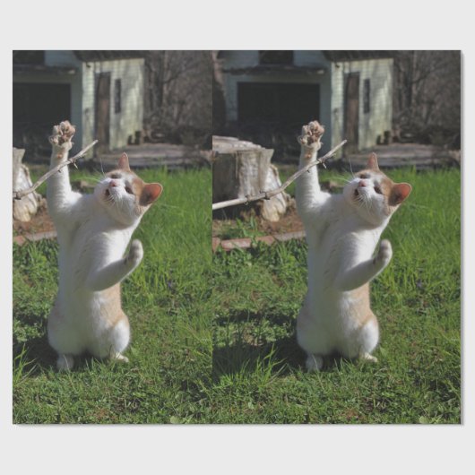 Heftiger Fleischfresser Geschenkpapier (Flach)