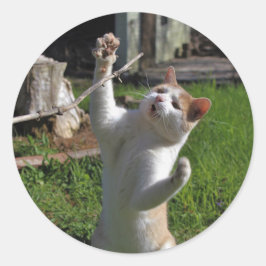 Heftiger Fleischfresser Runder Aufkleber