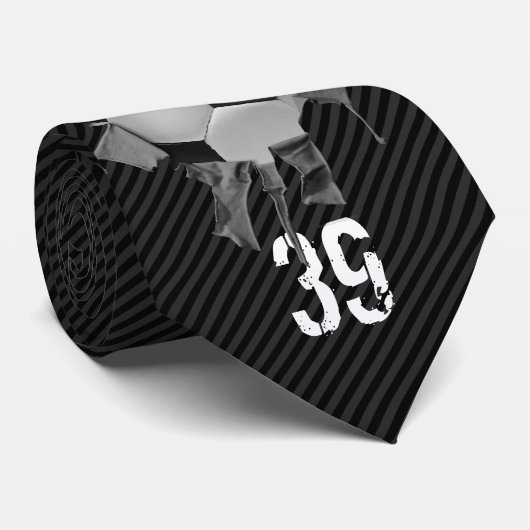 Heftiger Fußball (personalisiert) Krawatte (Gerollt)