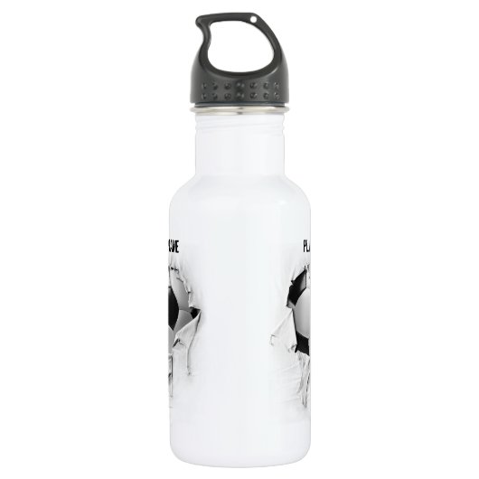 Heftiger Fußball (personalisiert) Trinkflasche (Rückseite)