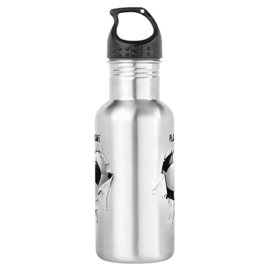 Heftiger Fußball (personalisiert) Trinkflasche (Rückseite)