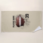 Heftiger Fußball Strandtuch (Vorderseite)