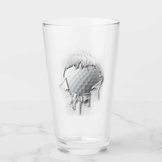 Heftiger Golfball Glas (Rückseite)