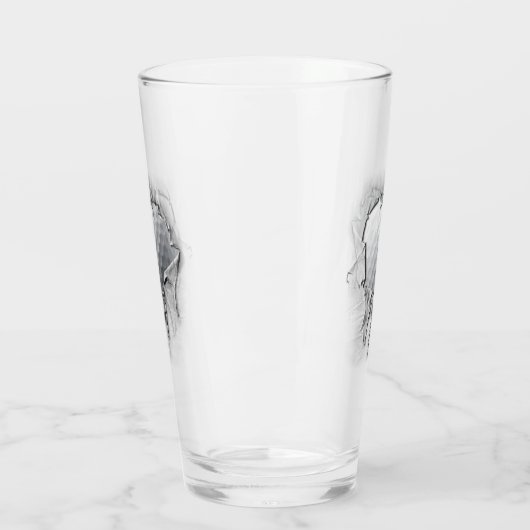 Heftiger Golfball Glas (Links)