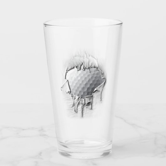 Heftiger Golfball Glas (Vorderseite)