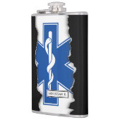 Heftiger heraus EMT Sanitäter-Symbol-individueller Flachmann (Links)