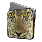 Heftiger Leopard Laptopschutzhülle (Vorderseite Links)