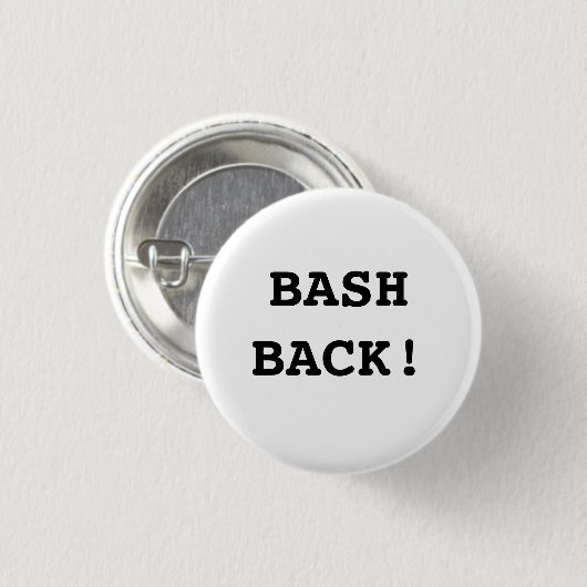 Heftiger Schlag zurück! Button (Vorne & Hinten)