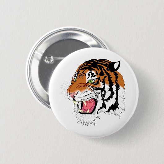 Heftiger Tiger Button (Vorne & Hinten)