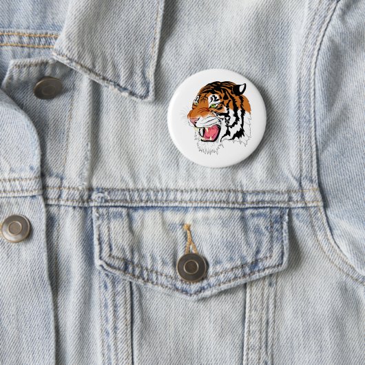 Heftiger Tiger Button (Beispiel)