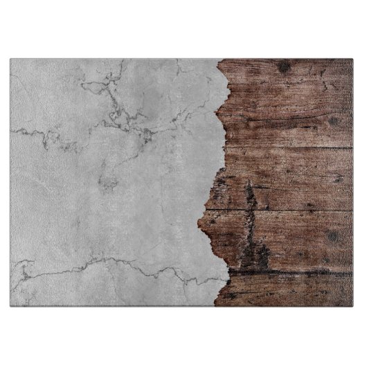 Heftiger und weißer Marmor des Holzes Schneidebrett (Vorderseite)