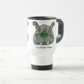 Heftiges Flusspferd Reisebecher (VorderseiteRechts)