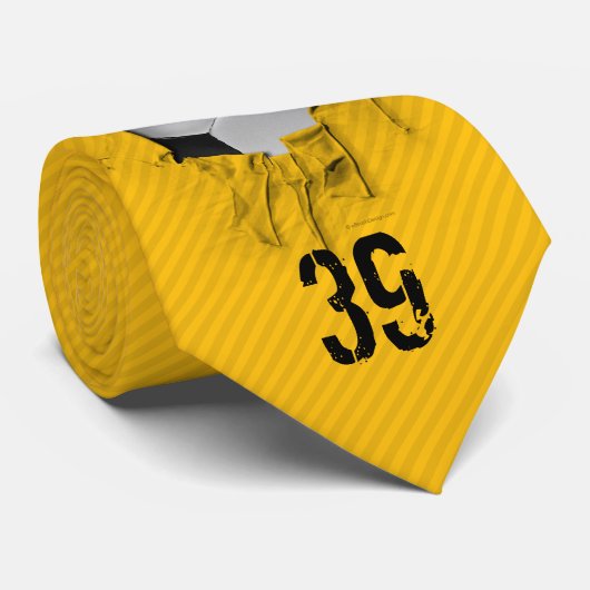 Heftiges Fußball-(personalisiertes) Weiß Krawatte (Gerollt)