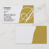 Heftiges weg - Bernstein prägeartige Visitenkarte (Vorne/Hinten)