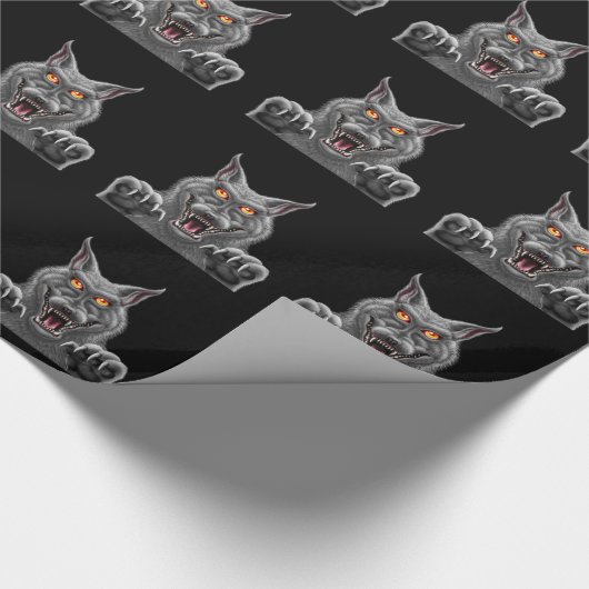 Heftiges Werewolf-Packpapier Geschenkpapier (Ecke)