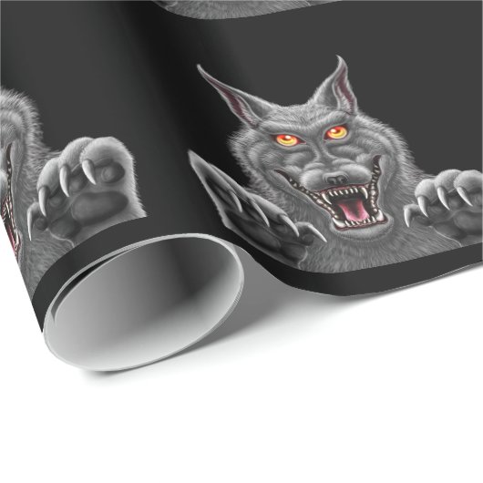 Heftiges Werewolf-Packpapier Geschenkpapier (Rolleneckpunkt)