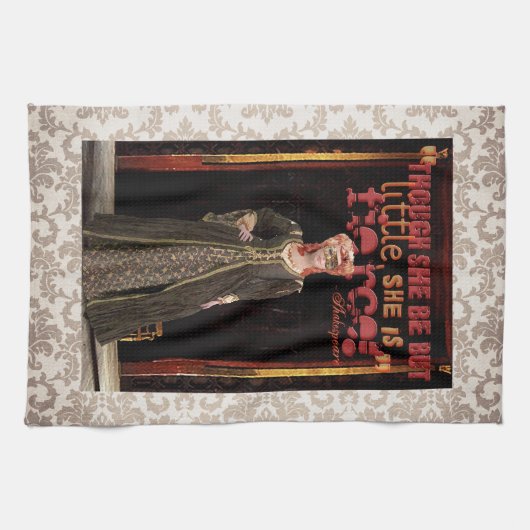 Heftiges Zitat Shakespeare Handtuch (Horizontal)