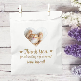 Heftkatze Foto Gastgeschenk Hochzeit Bag Geschenktütchen