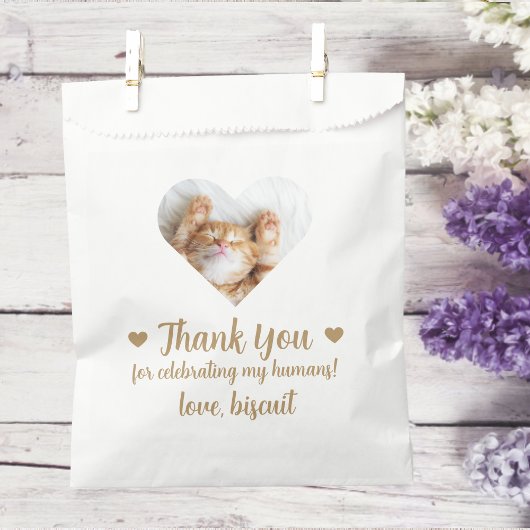 Heftkatze Foto Gastgeschenk Hochzeit Bag Geschenktütchen
