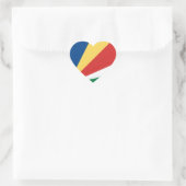 Heftkleber der Seychellen Herz-Aufkleber (Tasche)