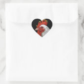 Heftkleber Herz-Aufkleber (Tasche)